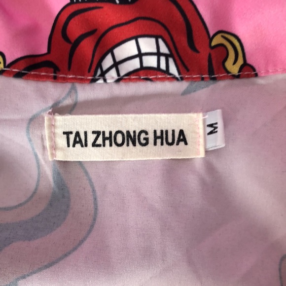 Pink devil button down shirt - Picture 5 of 5